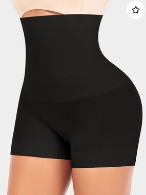 Tummy Control Seamless Shapewear Boyshort Werena Medium NEW Black Steel Bone In